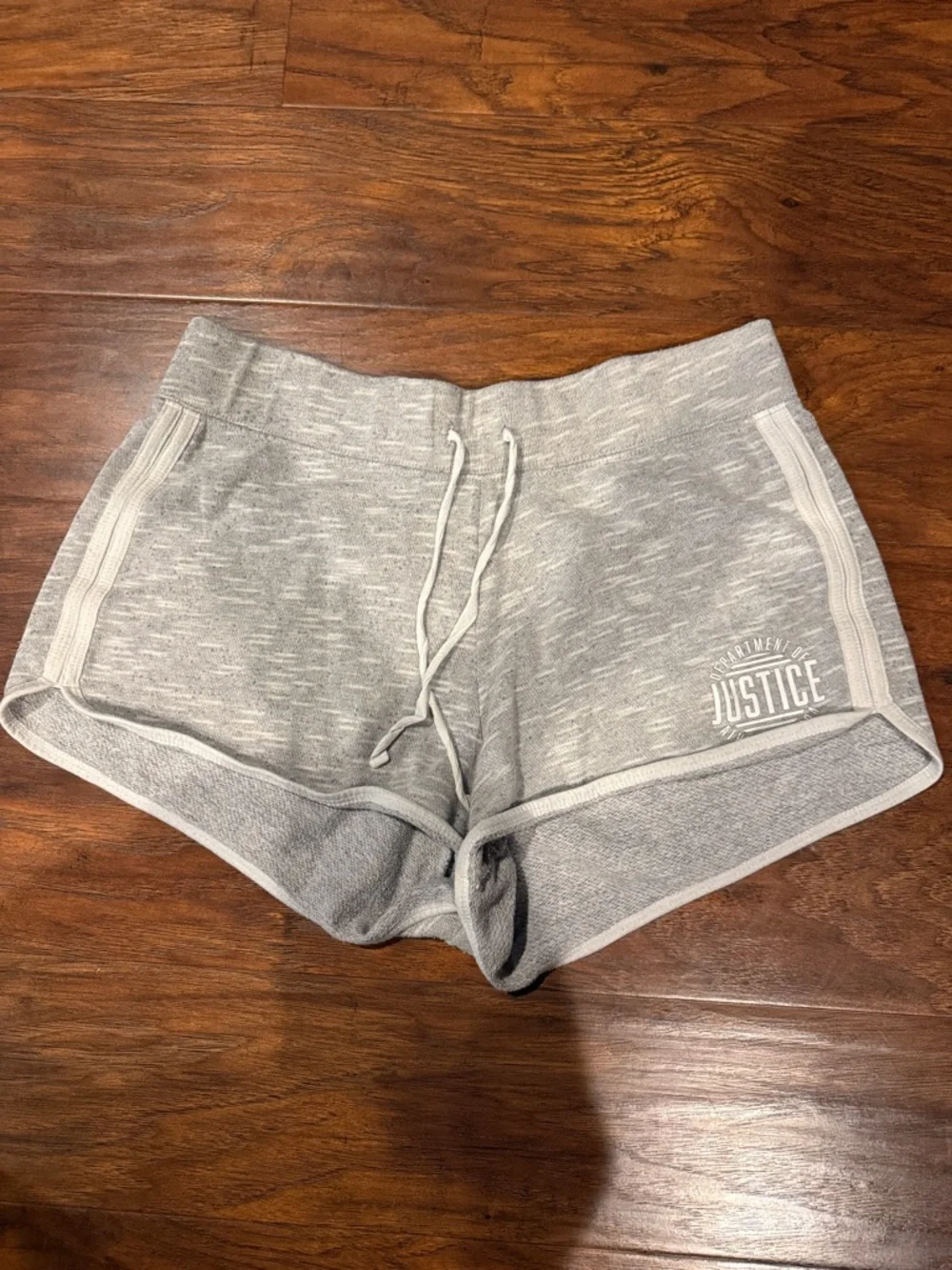 Justice Light Heather Gray Athletic Lounge Shorts